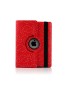 Apple iPad Pro 12.9" 360 Rotating Glitter,Diamond,Sparkling,Bling Pu Leather Case Cover with Adjustable Viewing Stand Free Stylus-Red